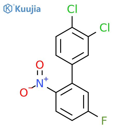 3,4-Dichloro-5'-fluoro-2'-nitro-biphenyl structure