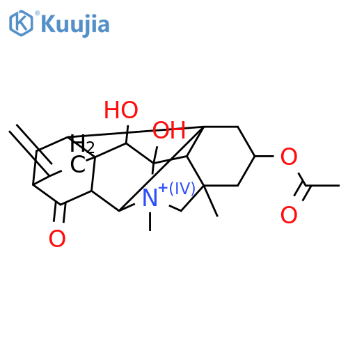 Hetisan-2,6,7,13-tetrol; (2α,7α,13R)-form, 13-Ketone, N-Me, 2-Ac structure