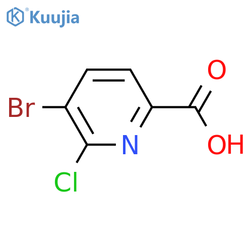 5-bromo-6-chloropyridine-2-carboxylic acid structure