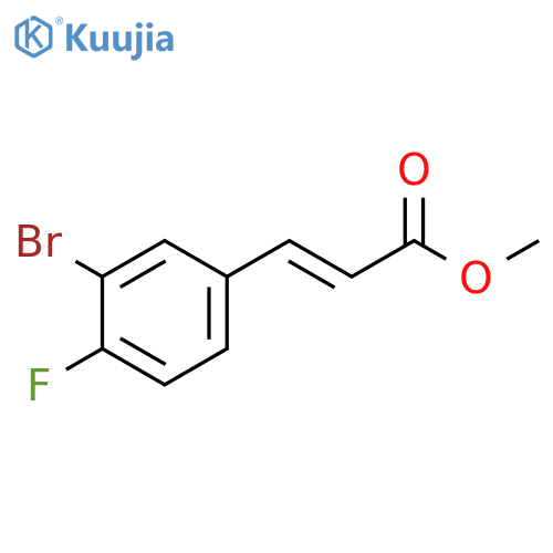 methyl (2E)-3-(3-bromo-4-fluorophenyl)prop-2-enoate structure
