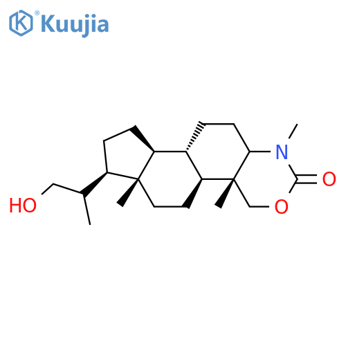 Cyclopenta[5,6]naphth[2,1-d][1,3]oxazin-2(1H)-one,tetradecahydro-7-(2-hydroxy-1-methylethyl)-1,4a,6a-trimethyl-, [4aR-[4aa,4bb,6aa,7a(S*),9ab,9ba,11ab]]- (9CI) structure