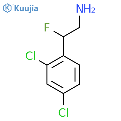 2-(2,4-dichlorophenyl)-2-fluoroethan-1-amine structure