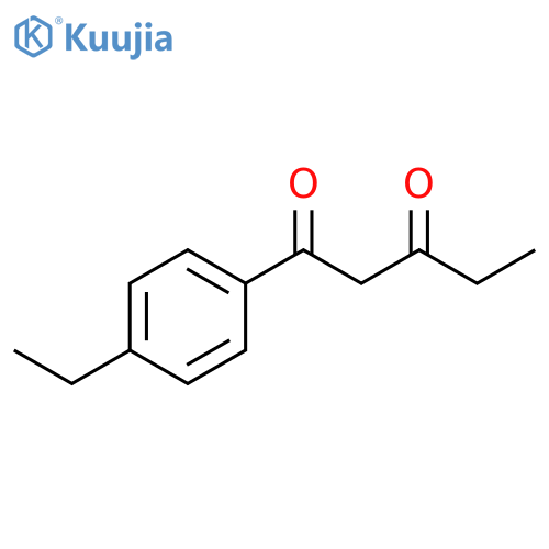1-(4-ethylphenyl)pentane-1,3-dione structure
