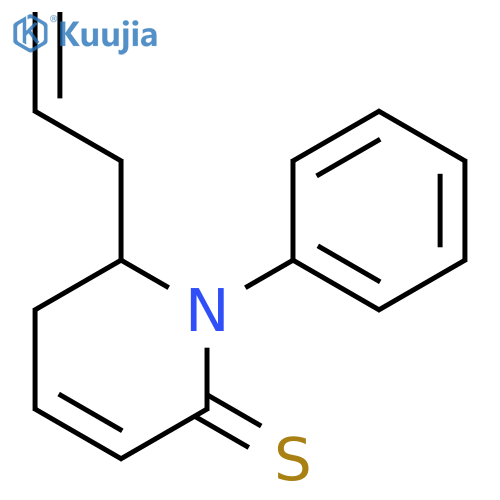 2(1H)-Pyridinethione, 5,6-dihydro-1-phenyl-6-(2-propen-1-yl)- structure