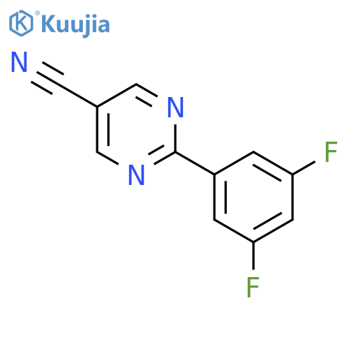 2-(3,5-Difluoro-phenyl)-pyrimidine-5-carbonitrile structure