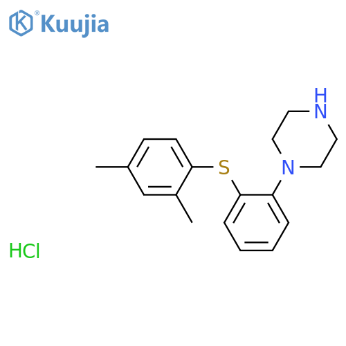 1-(2-((2,4-Dimethylphenyl)thio)phenyl)piperazine hydrochloride structure
