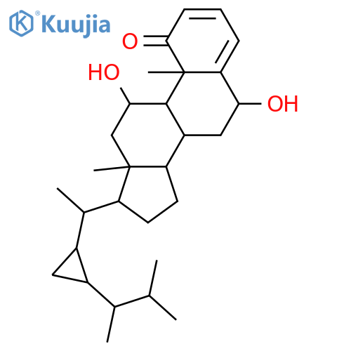 6,11-Dihydroxy-29-norgorgosta-2,4-dien-1-one; (6β,11α,24R)-form structure