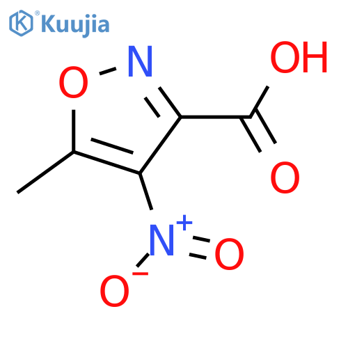 5-Methyl-4-nitro-3-isoxazolecarboxylic acid structure