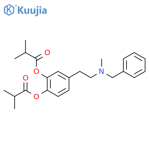 4-(2-(Benzyl(methyl)amino)ethyl)-1,2-phenylene bis(2-methylpropanoate) structure