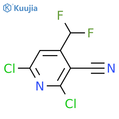 2,6-Dichloro-4-(difluoromethyl)nicotinonitrile structure