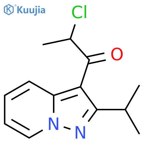 2-Chloro-1-2-(1-methylethyl)pyrazolo1,5-apyridin-3-yl-1-propanone structure