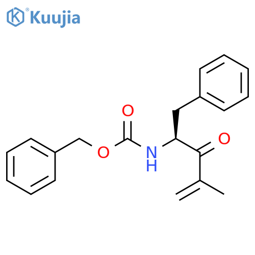 (S)-benzyl (4-methyl-3-oxo-1-phenylpent-4-en-2-yl)carbamate structure