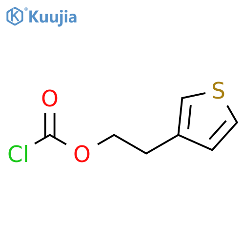 2-(thiophen-3-yl)ethyl chloroformate structure