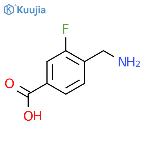 4-(aminomethyl)-3-fluorobenzoic acid structure