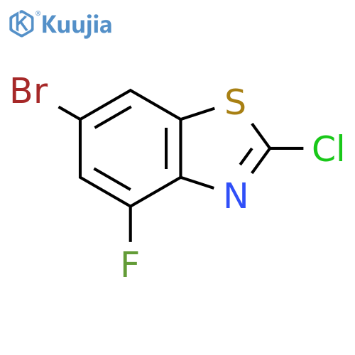 6-bromo-2-chloro-4-fluoro-1,3-benzothiazole structure