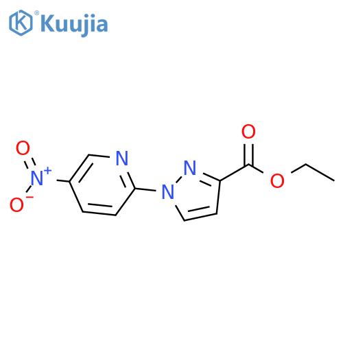 ethyl 1-(5-nitropyridin-2-yl)-1H-pyrazole-3-carboxylate structure