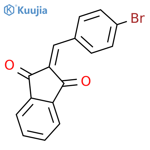 1H-Indene-1,3(2H)-dione, 2-[(4-bromophenyl)methylene]- structure