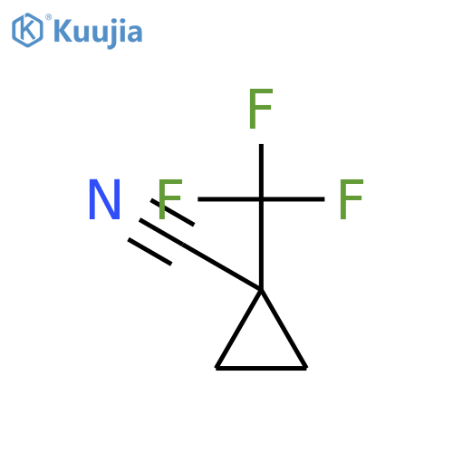 1-(trifluoromethyl)cyclopropanecarbonitrile structure