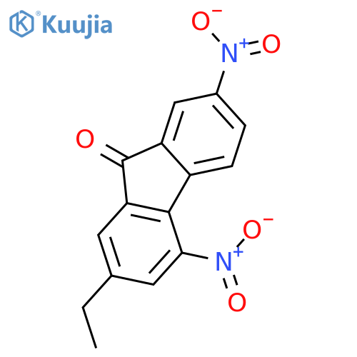 9H-Fluoren-9-one, 2-ethyl-4,7-dinitro- structure