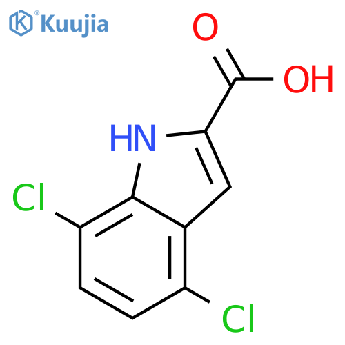 4,7-dichloro-1H-indole-2-carboxylic acid structure