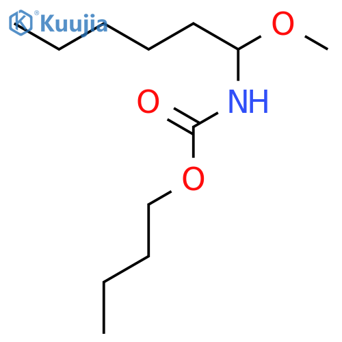 Carbamic acid, (1-methoxyhexyl)-, butyl ester structure