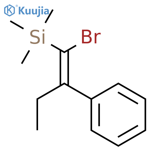 (E)-(1-Bromo-2-phenylbut-1-en-1-yl)trimethylsilane structure