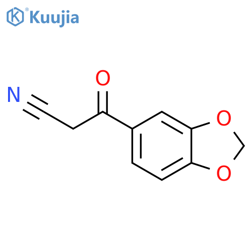3-(1,3-benzodioxol-5-yl)-3-oxopropanenitrile structure