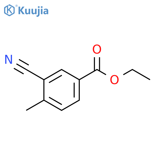 Ethyl 3-cyano-4-methylbenzoic acid structure