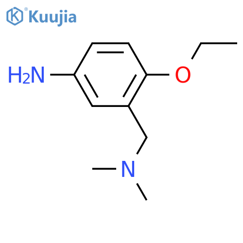 Benzenemethanamine, 5-amino-2-ethoxy-N,N-dimethyl- structure