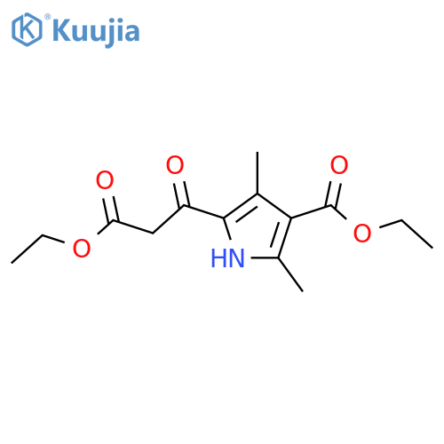 Ethyl 5-(3-Ethoxy-3-oxopropanoyl)-2,4-dimethyl-1H-pyrrole-3-carboxylate structure