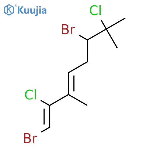 (1E,3Z)-1,6-dibromo-2,7-dichloro-3,7-dimethylocta-1,3-diene structure