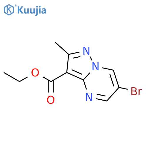 ethyl 6-bromo-2-methylpyrazolo[1,5-a]pyrimidine-3-carboxylate structure