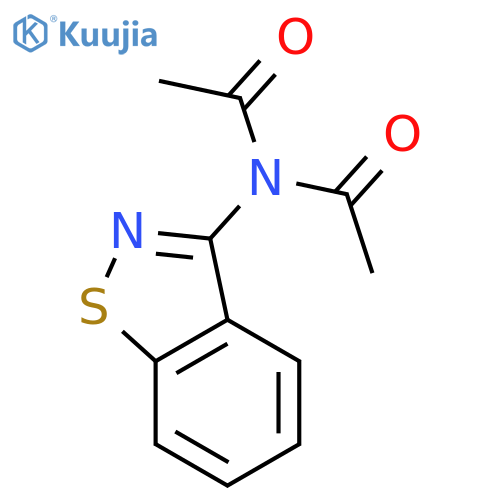 Acetamide, N-acetyl-N-1,2-benzisothiazol-3-yl- structure