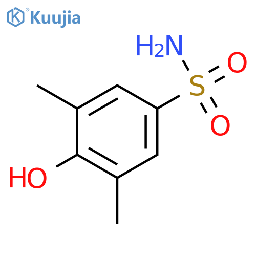 4-hydroxy-3,5-dimethylbenzene-1-sulfonamide structure