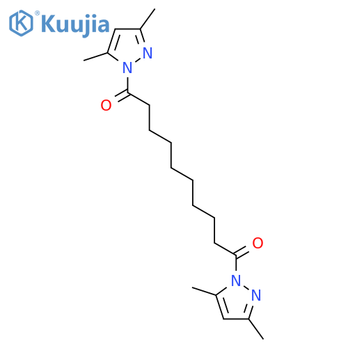 1,10-bis(3,5-dimethyl-1H-pyrazol-1-yl)decane-1,10-dione structure