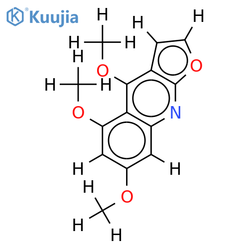 4,5,7-trimethoxyfuroquinoline structure