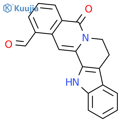 5,7,8,13-Tetrahydro-5-oxobenz[g]indolo[2,3-a]quinolizine-1-carbaldehyde structure