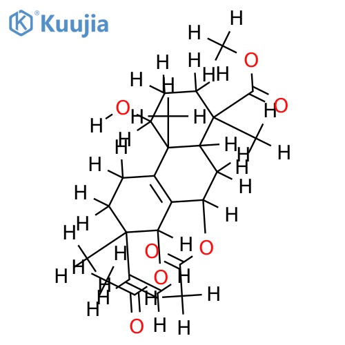 7,14-Di-Ac,Me ester-(1alpha,7alpha,14beta)-1,7,14-Trihydroxy-8,15-pimaradien-18-oic acid structure