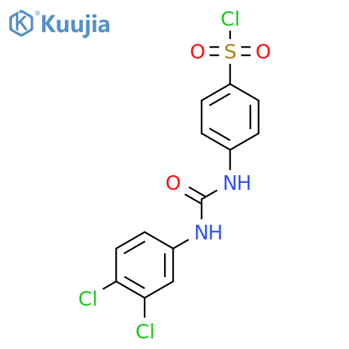 4-[3-(3,4-Dichlorophenyl)ureido]benzenesulfonyl chloride structure