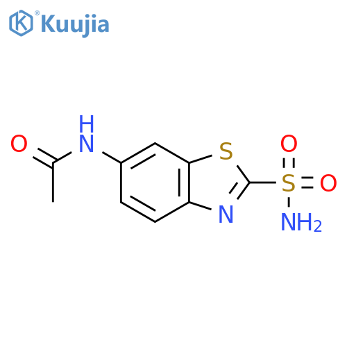 N-(2-Sulfamoyl-1,3-benzothiazol-6-yl)acetamide structure