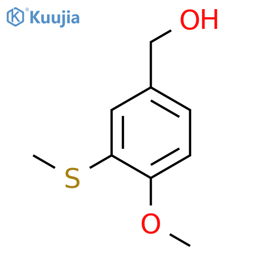 Benzenemethanol, 4-methoxy-3-(methylthio)- structure