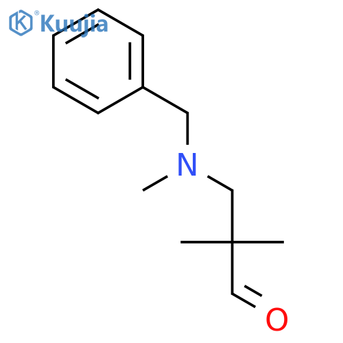 3-benzyl(methyl)amino-2,2-dimethylpropanal structure