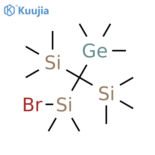 Silane, [(bromodimethylsilyl)(trimethylgermyl)methylene]bis[trimethyl- structure