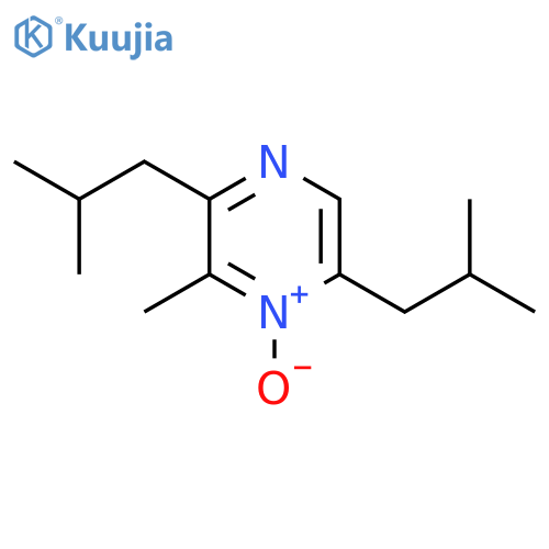 Pyrazine, 3-methyl-2,5-bis(2-methylpropyl)-, 4-oxide structure
