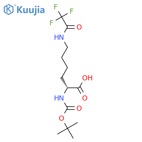 N-alpha-Boc-Nepsilon-trifluoroacetyl-D-lysine structure