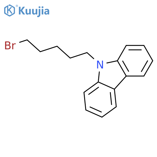 9H-Carbazole, 9-(5-bromopentyl)- structure