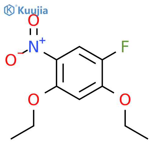 Benzene, 1,5-diethoxy-2-fluoro-4-nitro- structure