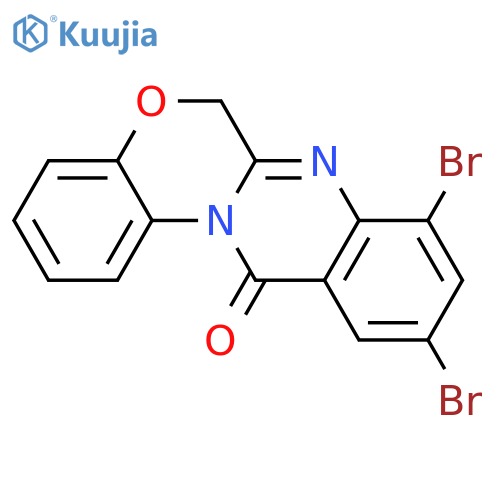 Quinazolino[2,3-c][1,4]benzoxazin-12(6H)-one, 8,10-dibromo- structure