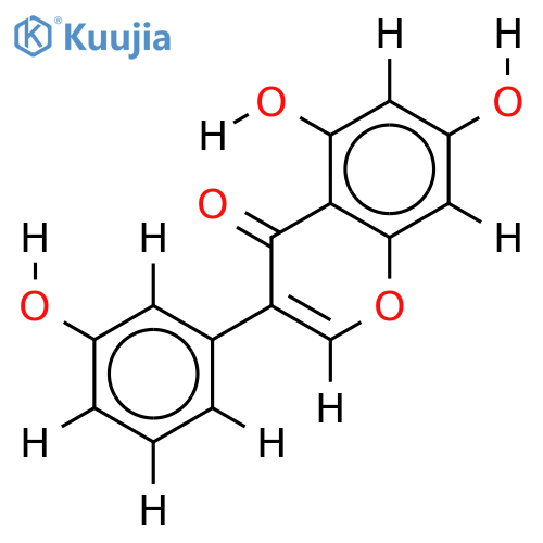 3',5,7-Trihydroxyisoflavone structure