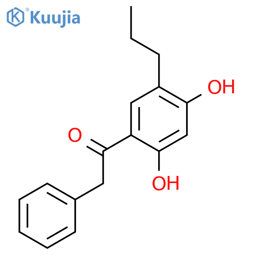 Ethanone, 1-(2,4-dihydroxy-5-propylphenyl)-2-phenyl- structure